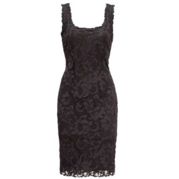 🔥🔥Natori black lace scoop neck dress. Worn once - Picture 4 of 13